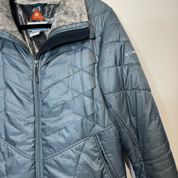 Columbia Women's Interchange Omni-Heat Quilted Jacket Coat size XL - Picture 2 of 11